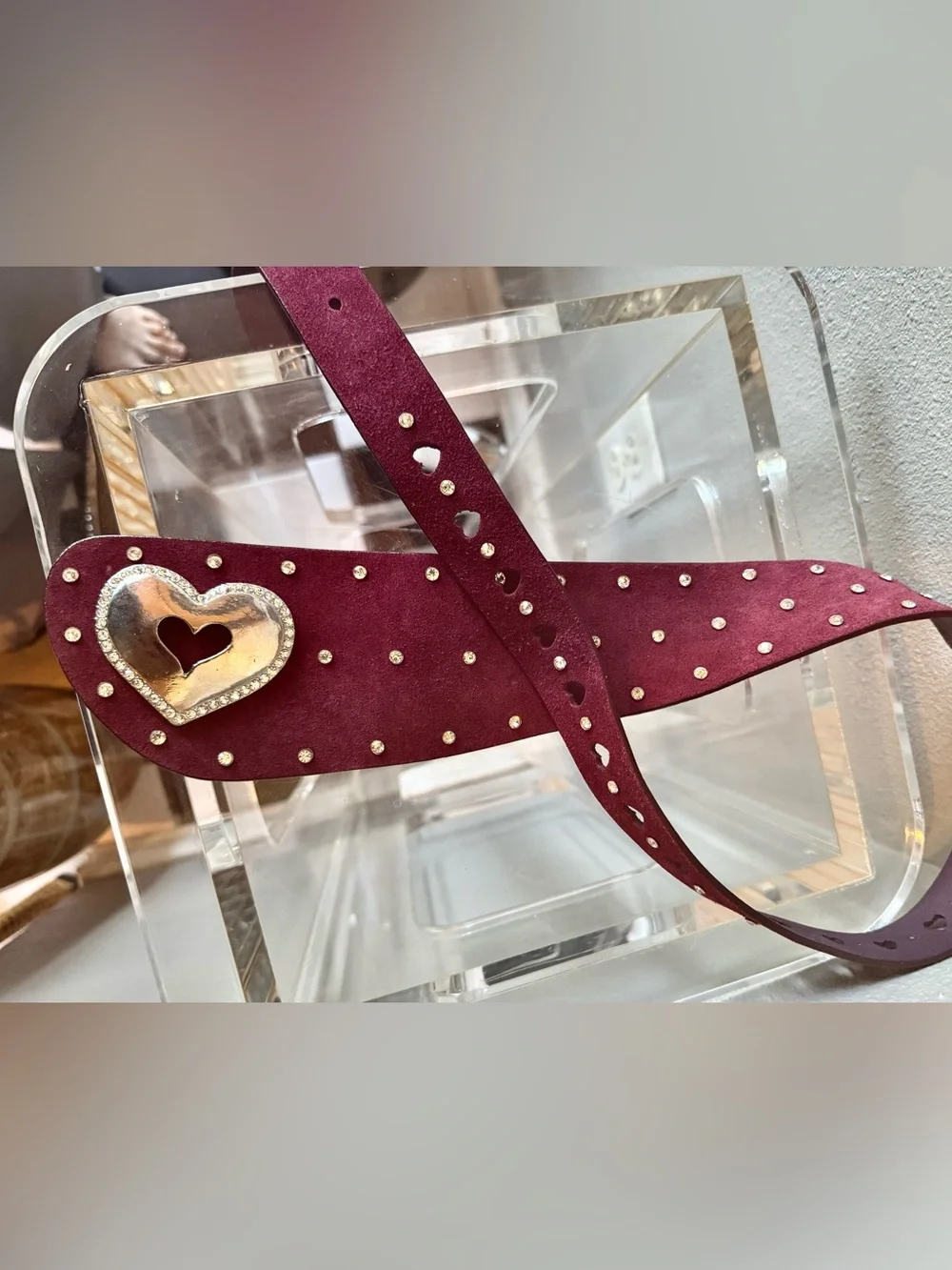 Alannah Hill studded suede belts. Med each belt cost $98. NWT
